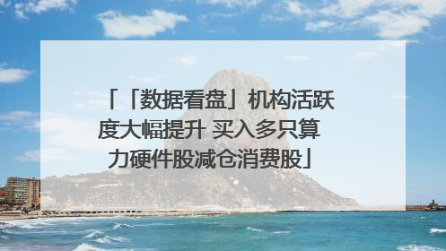「数据看盘」机构活跃度大幅提升 买入多只算力硬件股减仓消费股
