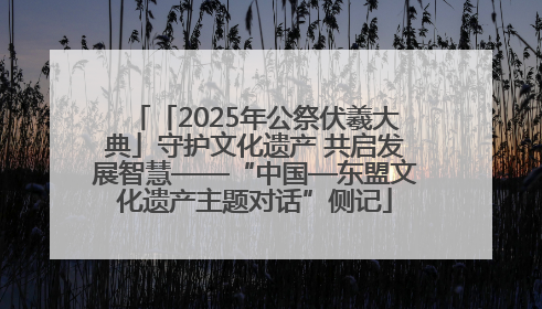 「2025年公祭伏羲大典」守护文化遗产 共启发展智慧——“中国—东盟文化遗产主题对话”侧记