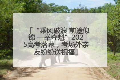 “乘风破浪 前途似锦 一举夺魁”2025高考落幕，考场外亲友纷纷送祝福