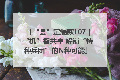 “县”定爆款107｜“机”智共享 解锁“特种兵团”的N种可能