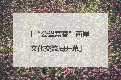 “公望富春”两岸文化交流周开幕