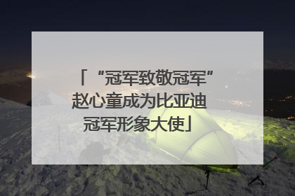 “冠军致敬冠军” 赵心童成为比亚迪冠军形象大使