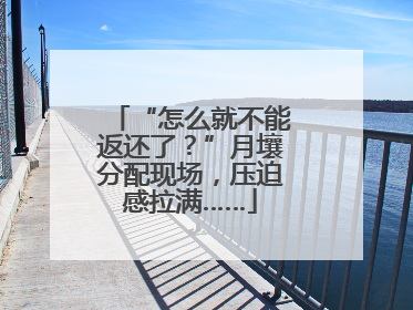 “怎么就不能返还了？”月壤分配现场，压迫感拉满……