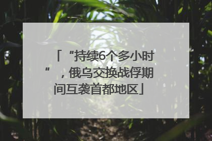 “持续6个多小时”，俄乌交换战俘期间互袭首都地区