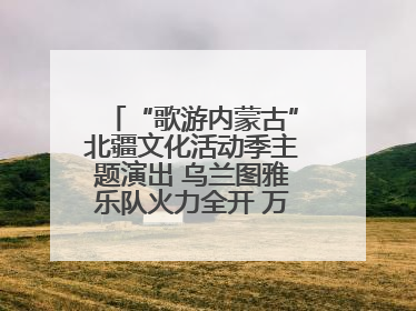 “歌游内蒙古”北疆文化活动季主题演出 乌兰图雅乐队火力全开 万人合唱嗨翻全场