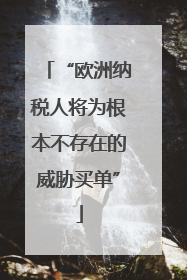 “欧洲纳税人将为根本不存在的威胁买单”