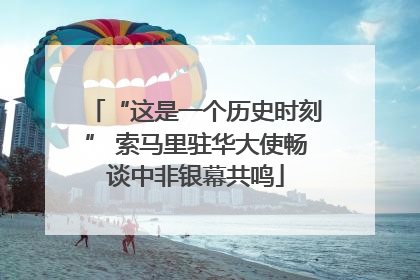 “这是一个历史时刻” 索马里驻华大使畅谈中非银幕共鸣