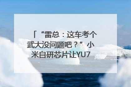 “雷总：这车考个武大没问题吧？”小米自研芯片让YU7会学习｜汽车科技