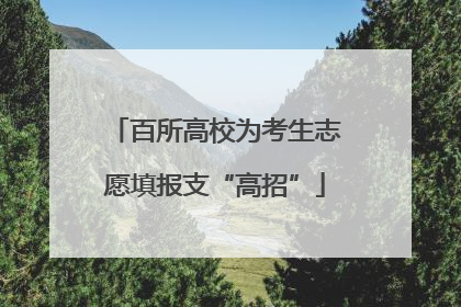百所高校为考生志愿填报支“高招”