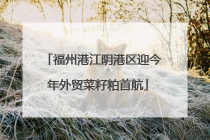福州港江阴港区迎今年外贸菜籽粕首航