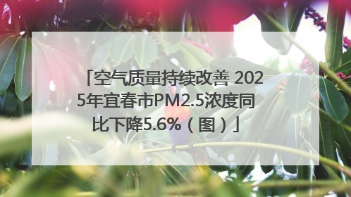 空气质量持续改善 2025年宜春市PM2.5浓度同比下降5.6%（图）