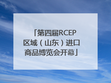 第四届RCEP区域（山东）进口商品博览会开幕