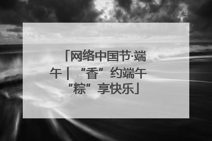 网络中国节·端午｜“香”约端午 “粽”享快乐