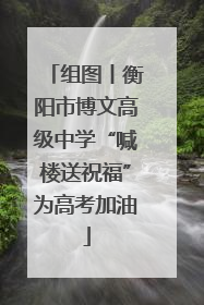 组图丨衡阳市博文高级中学“喊楼送祝福”为高考加油