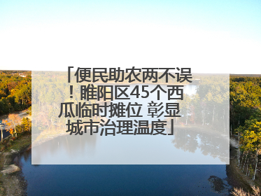 便民助农两不误！睢阳区45个西瓜临时摊位 彰显城市治理温度