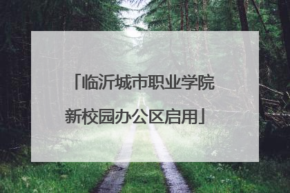 临沂城市职业学院新校园办公区启用