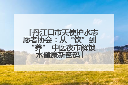 丹江口市天使护水志愿者协会：从“饮”到“养” 中医夜市解锁水健康新密码