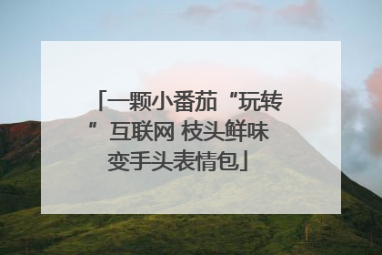 一颗小番茄“玩转”互联网 枝头鲜味变手头表情包