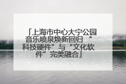 上海市中心大宁公园音乐喷泉焕新回归 “科技硬件”与“文化软件”完美融合