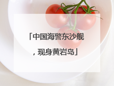 中国海警东沙舰，现身黄岩岛
