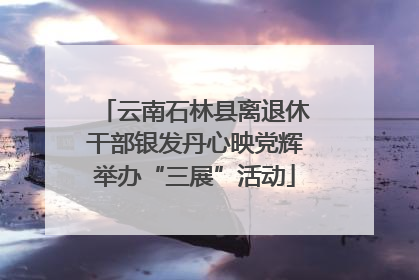云南石林县离退休干部银发丹心映党辉举办“三展”活动