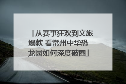 从赛事狂欢到文旅爆款 看常州中华恐龙园如何深度破圈