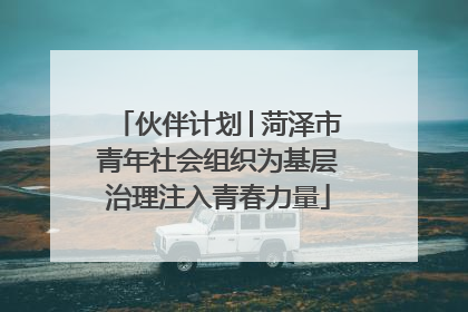 伙伴计划│菏泽市青年社会组织为基层治理注入青春力量