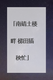 南靖土楼畔 梯田插秧忙