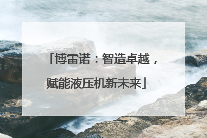 博雷诺：智造卓越，赋能液压机新未来