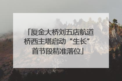 厦金大桥刘五店航道桥西主塔启动“生长” 首节段精准落位