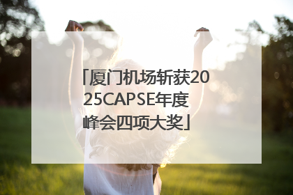 厦门机场斩获2025CAPSE年度峰会四项大奖