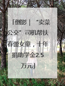 倒影｜“卖菜公交”司机帮扶春蕾女童，十年捐助学金2.5万元