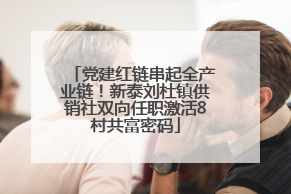 党建红链串起全产业链！新泰刘杜镇供销社双向任职激活8村共富密码