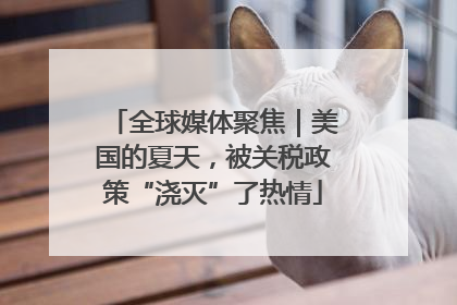 全球媒体聚焦｜美国的夏天，被关税政策“浇灭”了热情