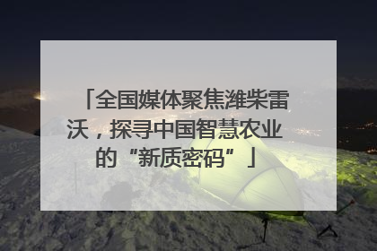 全国媒体聚焦潍柴雷沃，探寻中国智慧农业的“新质密码”