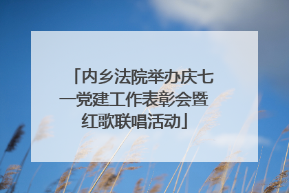 内乡法院举办庆七一党建工作表彰会暨红歌联唱活动