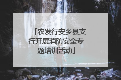 农发行安乡县支行开展消防安全专题培训活动