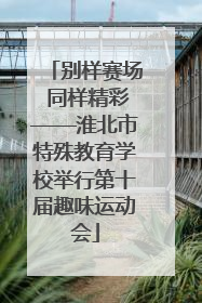 别样赛场 同样精彩——淮北市特殊教育学校举行第十届趣味运动会