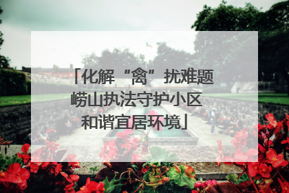 化解“禽”扰难题 崂山执法守护小区和谐宜居环境