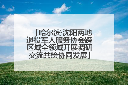 哈尔滨·沈阳两地退役军人服务协会跨区域全领域开展调研交流共绘协同发展