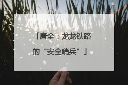 唐全：龙龙铁路的“安全哨兵”
