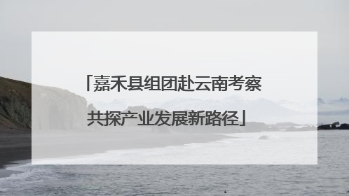 嘉禾县组团赴云南考察 共探产业发展新路径