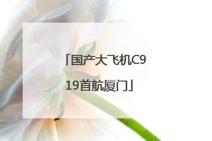 国产大飞机C919首航厦门