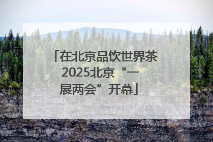 在北京品饮世界茶 2025北京“一展两会”开幕