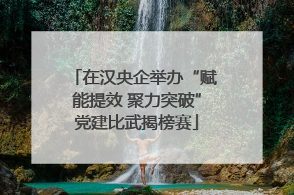 在汉央企举办“赋能提效 聚力突破”党建比武揭榜赛