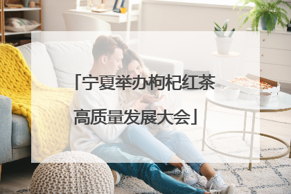 宁夏举办枸杞红茶高质量发展大会