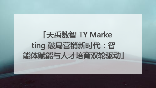 天禹数智 TY Marketing 破局营销新时代：智能体赋能与人才培育双轮驱动