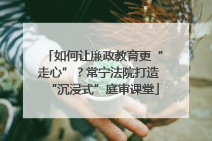 如何让廉政教育更“走心”？常宁法院打造“沉浸式”庭审课堂
