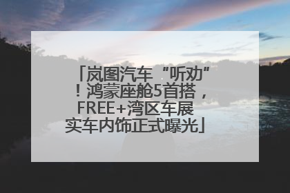 岚图汽车“听劝”！鸿蒙座舱5首搭，FREE+湾区车展实车内饰正式曝光