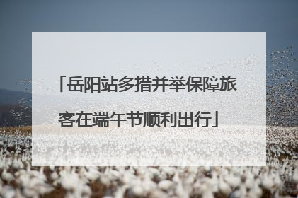 岳阳站多措并举保障旅客在端午节顺利出行